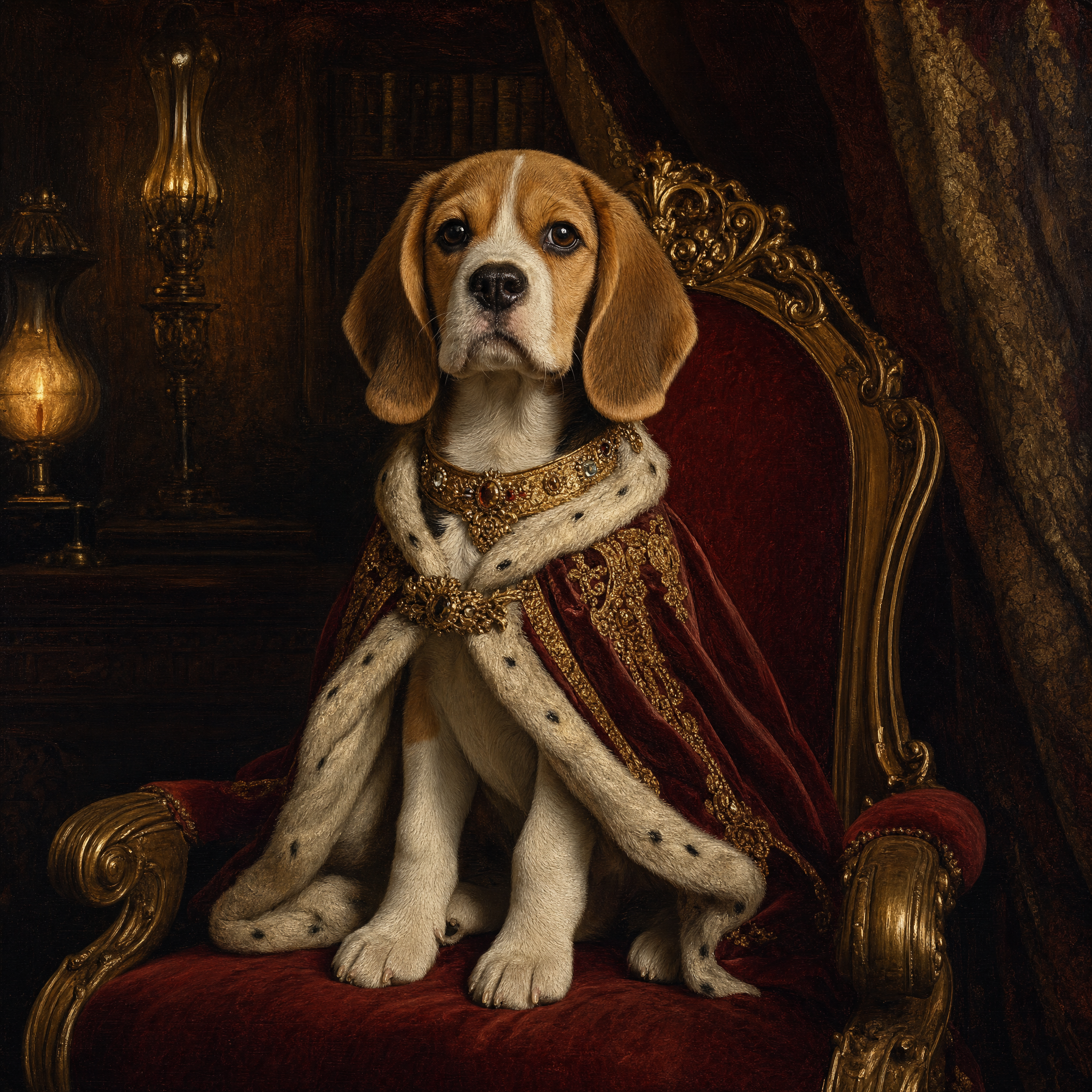 Beagle Renaissance Portrait